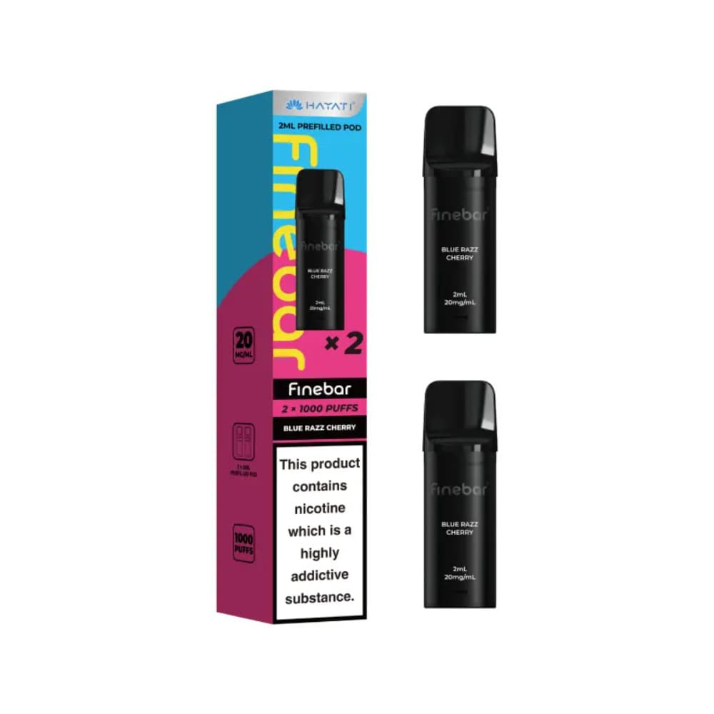  Blue Razz Cherry Hayati Finebar Prefilled Pods